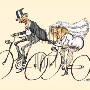 Karte Hochzeit Fahrrad