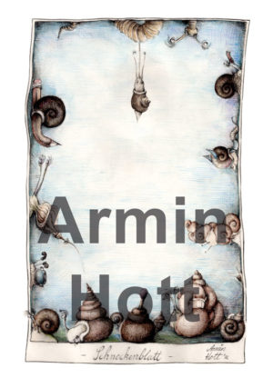 Armin Hott Postkarte - 2021_Postkarten_Schneckenblatt