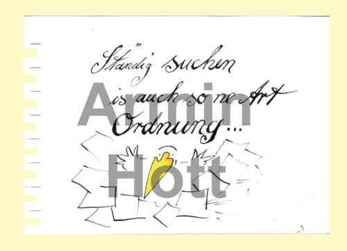 Armin Hott Postkarte - 2021_Postkarten_Staendigsuchenistauch