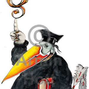 Unikat – Jurist – Tuschezeichnung – 001