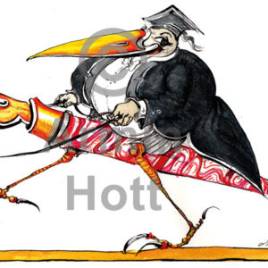 Unikat – Jurist – Tuschezeichnung – 003